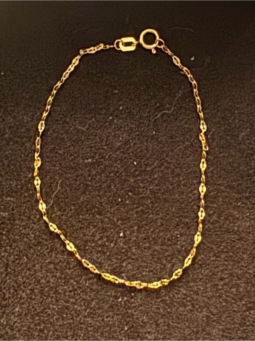BRAND NEW SOLID 10k YELLOW GOLD MIRROR LINK BRACELET CHAIN 7”